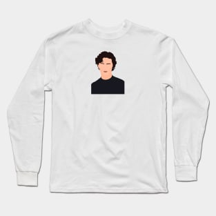 timothée chalamet faceless portrait Long Sleeve T-Shirt